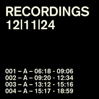 Anorak - Recordings 12-11-24